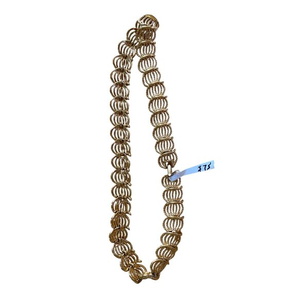 Vintage Napier Gold-Tone Linked Necklace - Picture 1 of 8